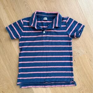 Crewcuts Blue and Pink Striped Polo Shirt